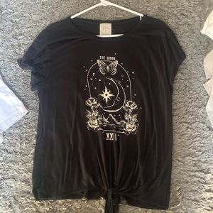 Black sheer tee shirt